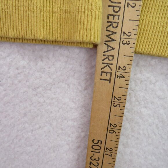 Carhartt‎ Shirt Womens Size Small Yellow Ribbed Long Sleeve Henley Gorpcore - Picture 10 of 11